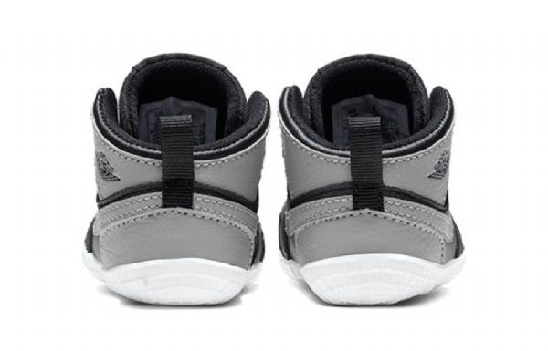 Nike Air Jordan 1 Crib Bootie Retro Basketball Shoes Barn Svarte Grå