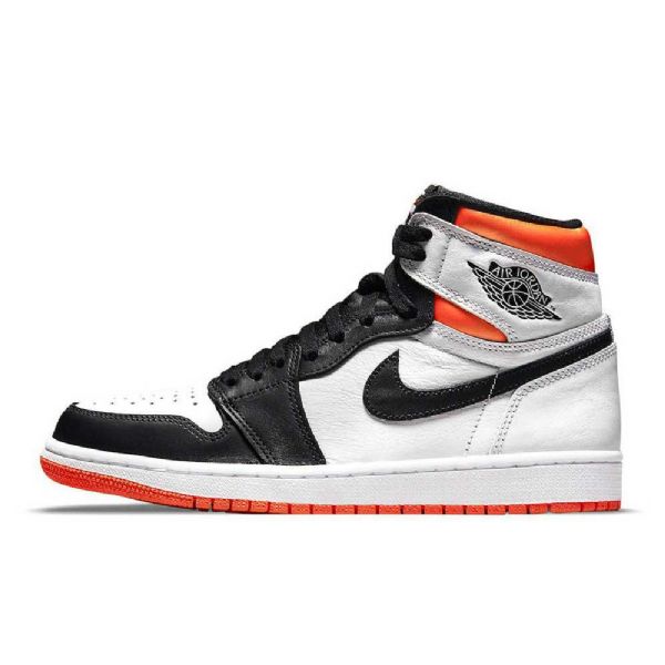 Nike Air Jordan 1 Electro Sko Dame Oransje Svarte Sølv