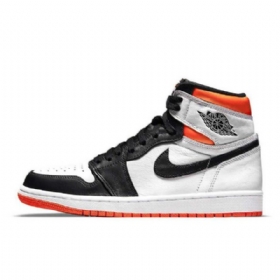 Nike Air Jordan 1 Electro Sko Dame Oransje Svarte Sølv