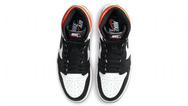 Nike Air Jordan 1 Electro Sko Dame Oransje Svarte Sølv