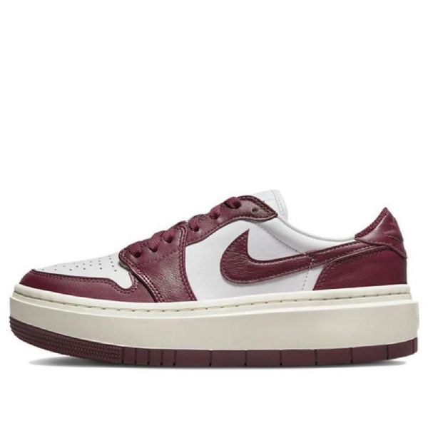 Nike Air Jordan 1 Elevate Low Tops Retro Basketball Shoes Dame Burgunder Hvite