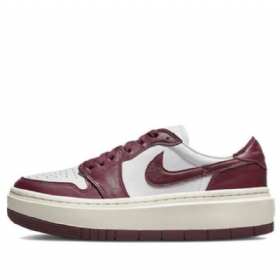 Nike Air Jordan 1 Elevate Low Tops Retro Basketball Shoes Dame Burgunder Hvite