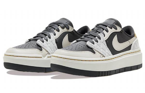 Nike Air Jordan 1 Elevate Low Tops Se Retro Basketball Shoes Dame Grå