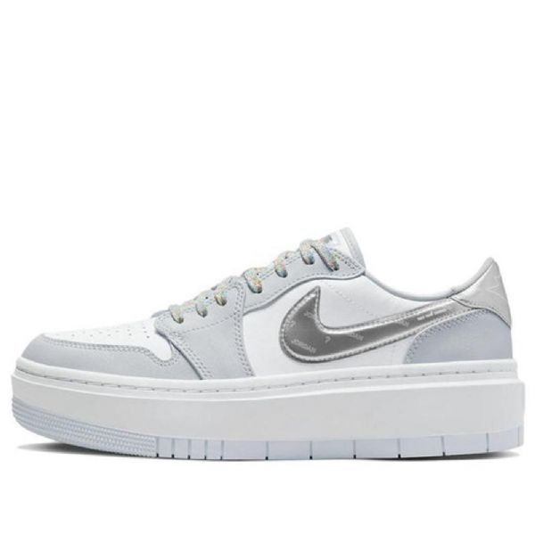 Nike Air Jordan 1 Elevate Low Tops Se Retro Basketball Shoes Dame Hvite Grå