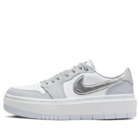 Nike Air Jordan 1 Elevate Low Tops Se Retro Basketball Shoes Dame Hvite Grå