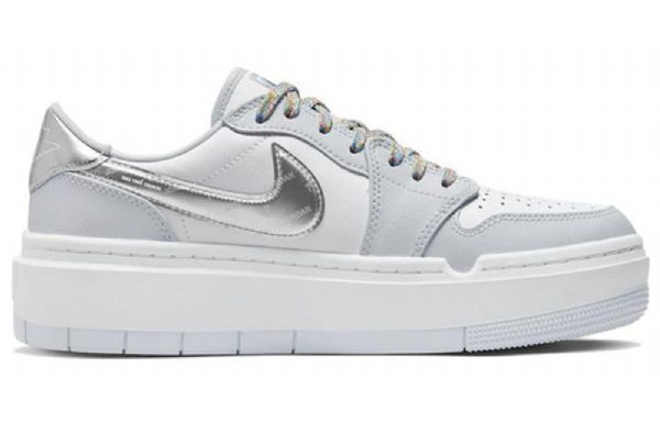Nike Air Jordan 1 Elevate Low Tops Se Retro Basketball Shoes Dame Hvite Grå