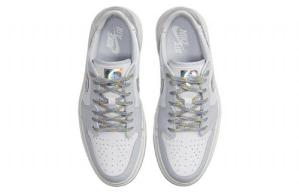 Nike Air Jordan 1 Elevate Low Tops Se Retro Basketball Shoes Dame Hvite Grå