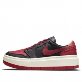 Nike Air Jordan 1 Elevate Low Tops Se Retro Basketball Shoes Dame Rød Svarte