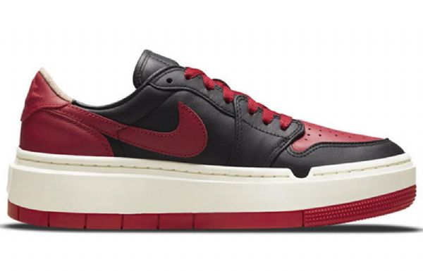 Nike Air Jordan 1 Elevate Low Tops Se Retro Basketball Shoes Dame Rød Svarte