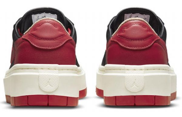 Nike Air Jordan 1 Elevate Low Tops Se Retro Basketball Shoes Dame Rød Svarte