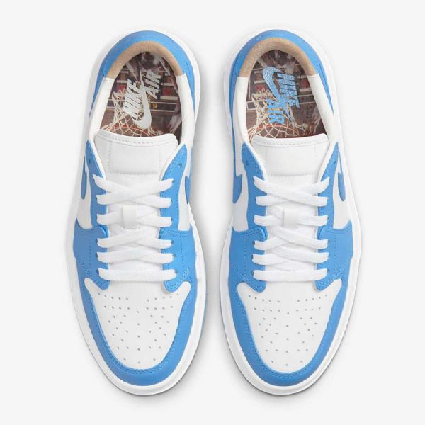 Nike Air Jordan 1 Elevate Low Tops Se Sko Dame Hvite Blå