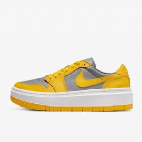 Nike Air Jordan 1 Elevate Low Tops Sko Dame Gul Grå