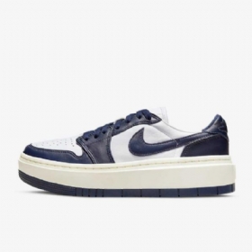 Nike Air Jordan 1 Elevate Low Tops Sko Dame Hvite Marineblå
