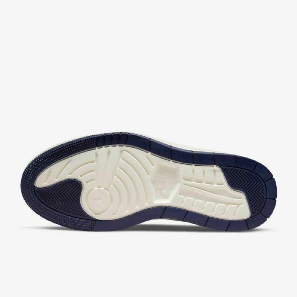 Nike Air Jordan 1 Elevate Low Tops Sko Dame Hvite Marineblå