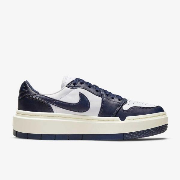 Nike Air Jordan 1 Elevate Low Tops Sko Dame Hvite Marineblå