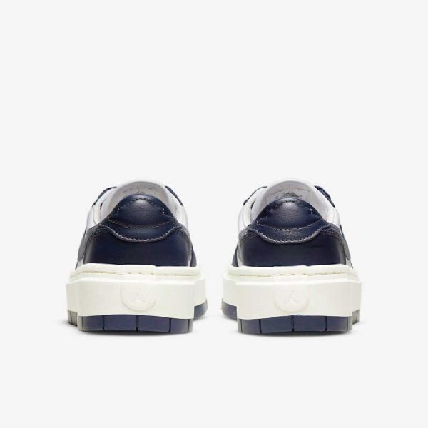 Nike Air Jordan 1 Elevate Low Tops Sko Dame Hvite Marineblå