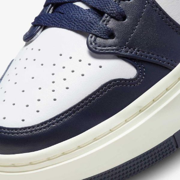 Nike Air Jordan 1 Elevate Low Tops Sko Dame Hvite Marineblå