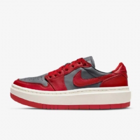 Nike Air Jordan 1 Elevate Low Tops Sko Dame Mørke Grå Rød