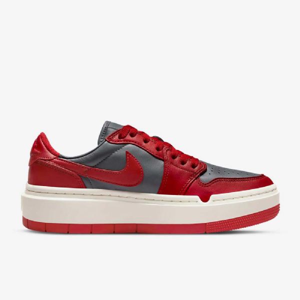 Nike Air Jordan 1 Elevate Low Tops Sko Dame Mørke Grå Rød