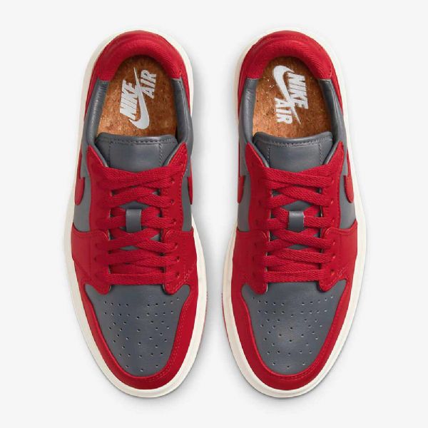 Nike Air Jordan 1 Elevate Low Tops Sko Dame Mørke Grå Rød