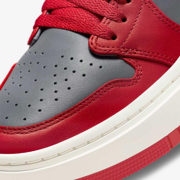 Nike Air Jordan 1 Elevate Low Tops Sko Dame Mørke Grå Rød