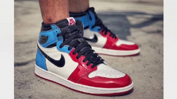Nike Air Jordan 1 Fearless Sko Herre Rød Blå Hvite