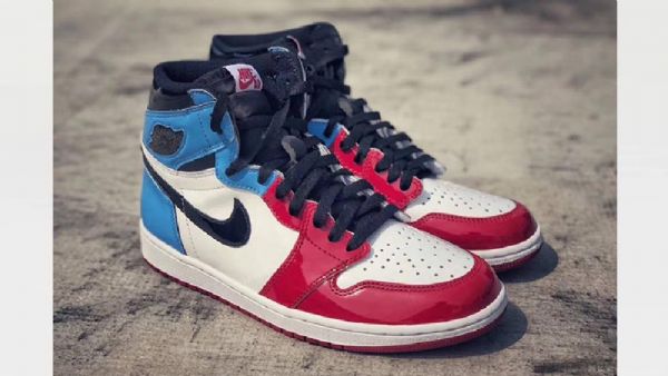Nike Air Jordan 1 Fearless Sko Herre Rød Blå Hvite