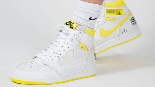 Nike Air Jordan 1 First Class Flight Sko Dame Hvite