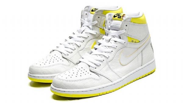 Nike Air Jordan 1 First Class Flight Sko Dame Hvite