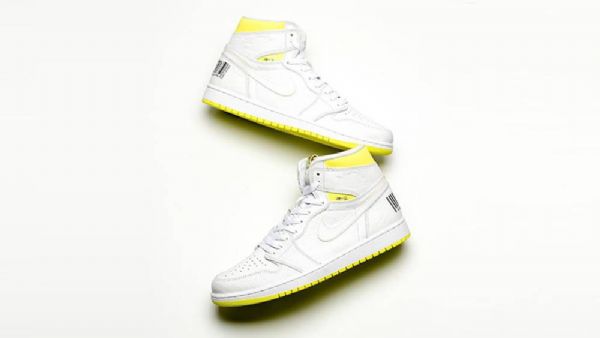 Nike Air Jordan 1 First Class Flight Sko Dame Hvite