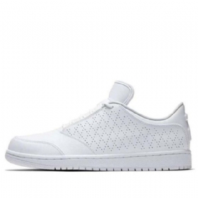 Nike Air Jordan 1 Flight 5 Low Tops Skatesko Herre Hvite