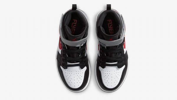 Nike Air Jordan 1 Flyease Particle Sko Herre Svarte Grå Rød