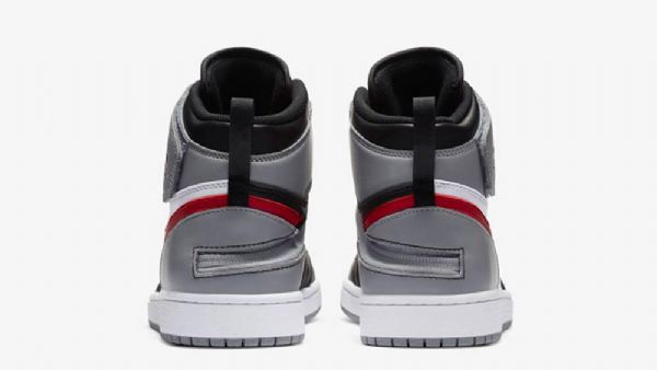 Nike Air Jordan 1 Flyease Particle Sko Herre Svarte Grå Rød