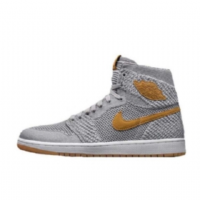 Nike Air Jordan 1 Flyknit Sko Herre Grå