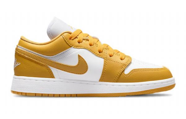 Nike Air Jordan 1 Gs Basketsko Herre Gul Hvite