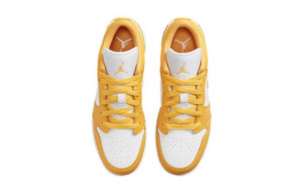 Nike Air Jordan 1 Gs Basketsko Herre Gul Hvite