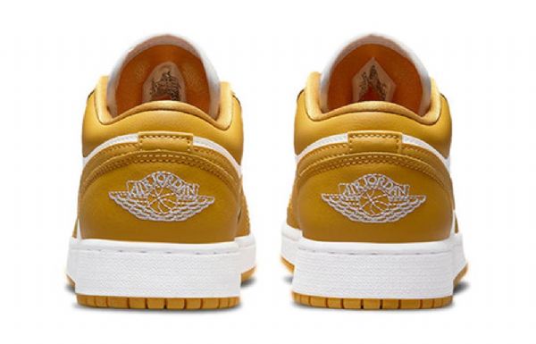 Nike Air Jordan 1 Gs Basketsko Herre Gul Hvite