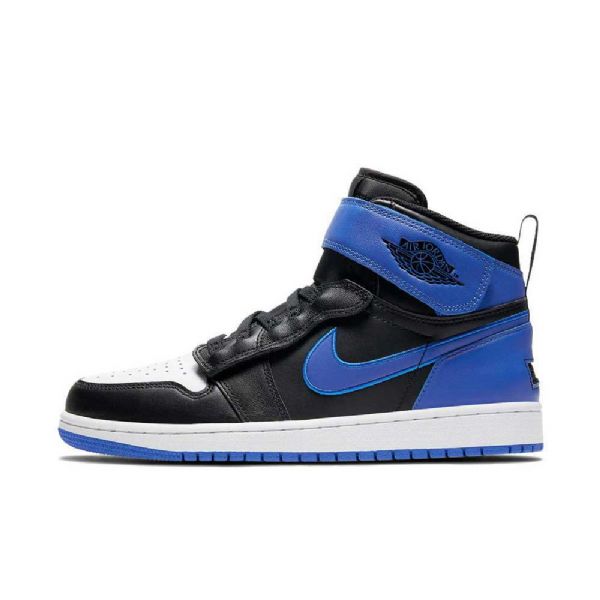 Nike Air Jordan 1 Hi Flyease Hyper Royal Sko Herre Svarte Blå