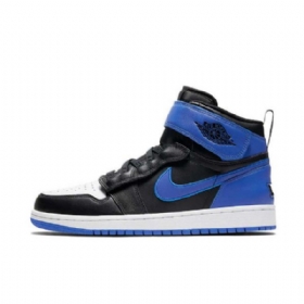 Nike Air Jordan 1 Hi Flyease Hyper Royal Sko Herre Svarte Blå
