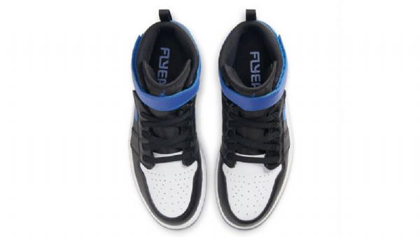 Nike Air Jordan 1 Hi Flyease Hyper Royal Sko Herre Svarte Blå
