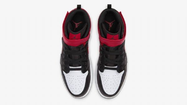Nike Air Jordan 1 Hi Flyease Sko Dame Rød Svarte