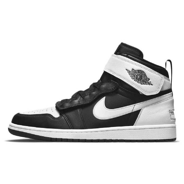 Nike Air Jordan 1 Hi Flyease Sko Dame Svarte Hvite