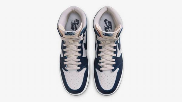 Nike Air Jordan 1 High Tops 85 Sko Dame Marineblå