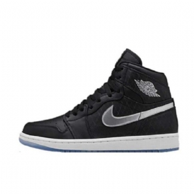 Nike Air Jordan 1 High Tops Asg Sko Herre Svarte Sølv