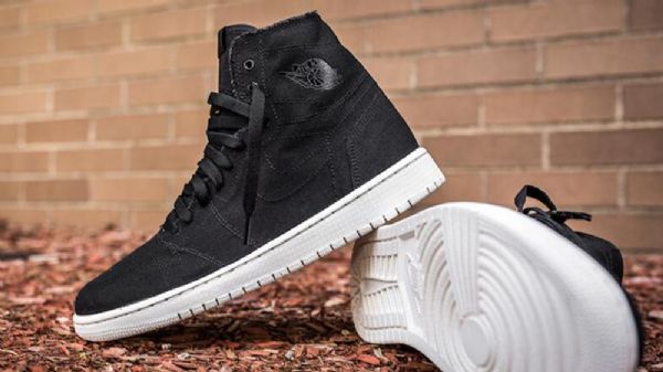 Nike Air Jordan 1 High Tops Decon Sko Herre Svarte