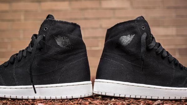 Nike Air Jordan 1 High Tops Decon Sko Herre Svarte