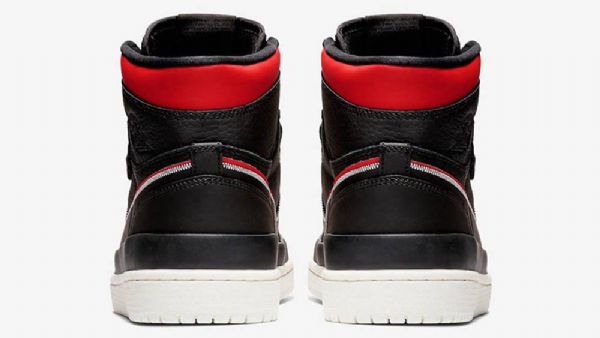 Nike Air Jordan 1 High Tops Double Reima Sko Herre Svarte Rød