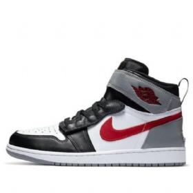 Nike Air Jordan 1 High Tops Flyease Retro Basketball Shoes Herre Grå