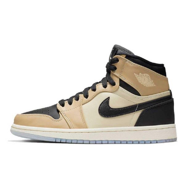 Nike Air Jordan 1 High Tops Mushroom Sko Herre Brune Svarte
