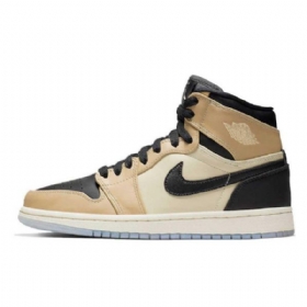 Nike Air Jordan 1 High Tops Mushroom Sko Herre Brune Svarte